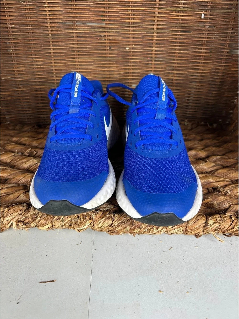 Nike blue running shoes